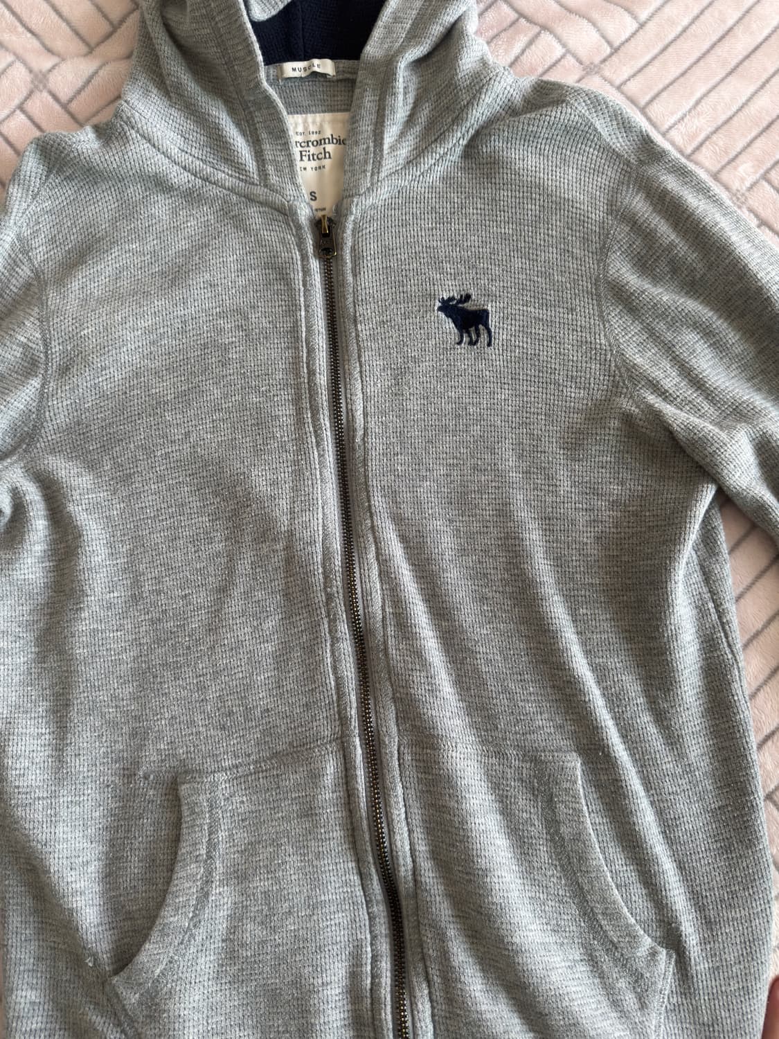 [s] 아베크롬비 와플 슬림핏 후드집업 상품이미지3