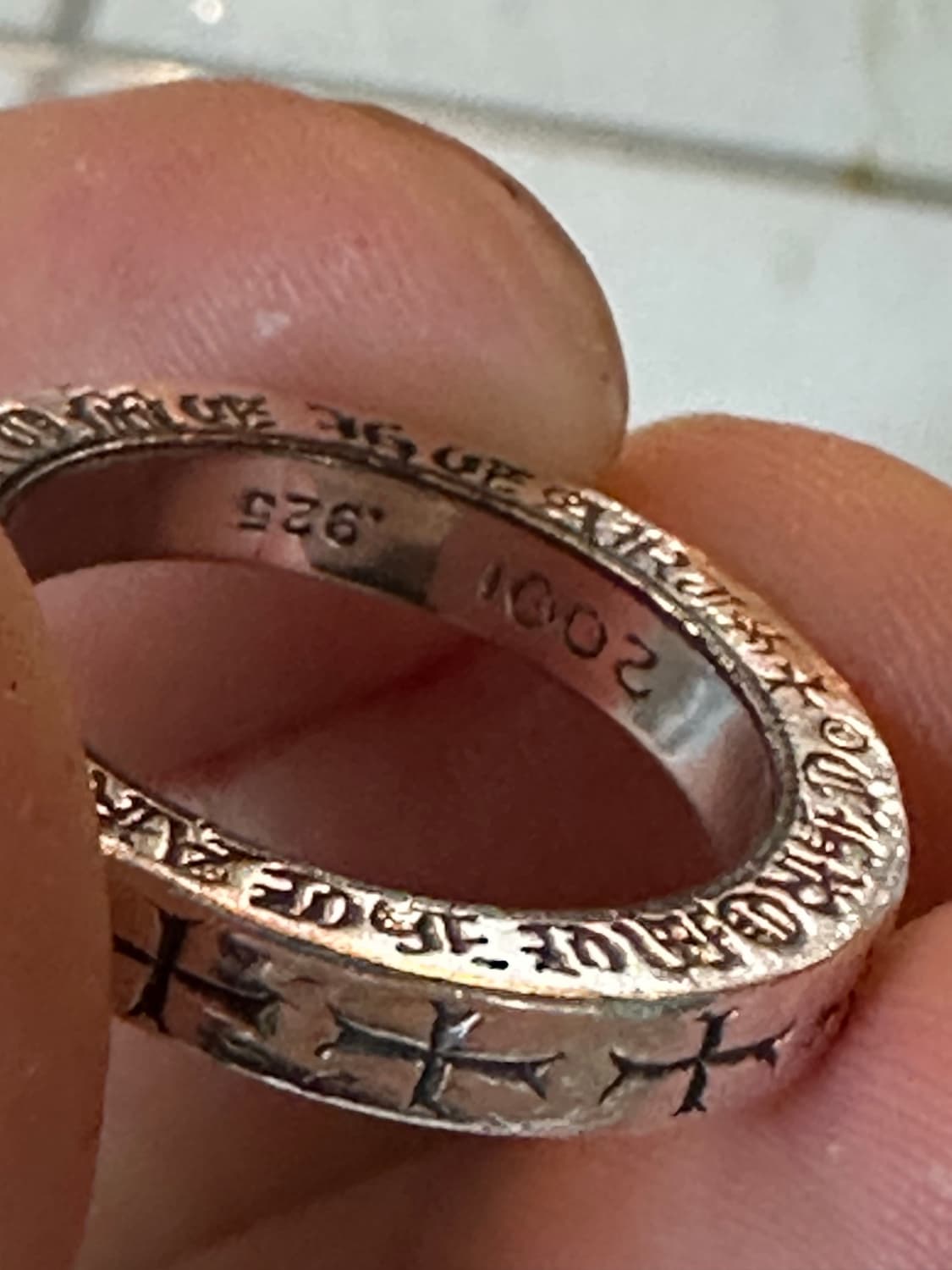 크롬하츠 퍽유링 13.5호 3mm 상품이미지3