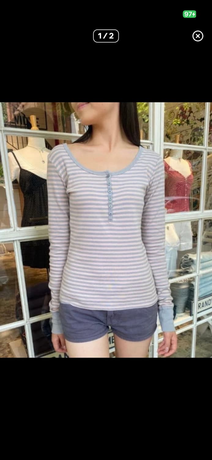 브랜디멜빌 젤리 스트라이트 긴팔티 구해요 상품이미지1