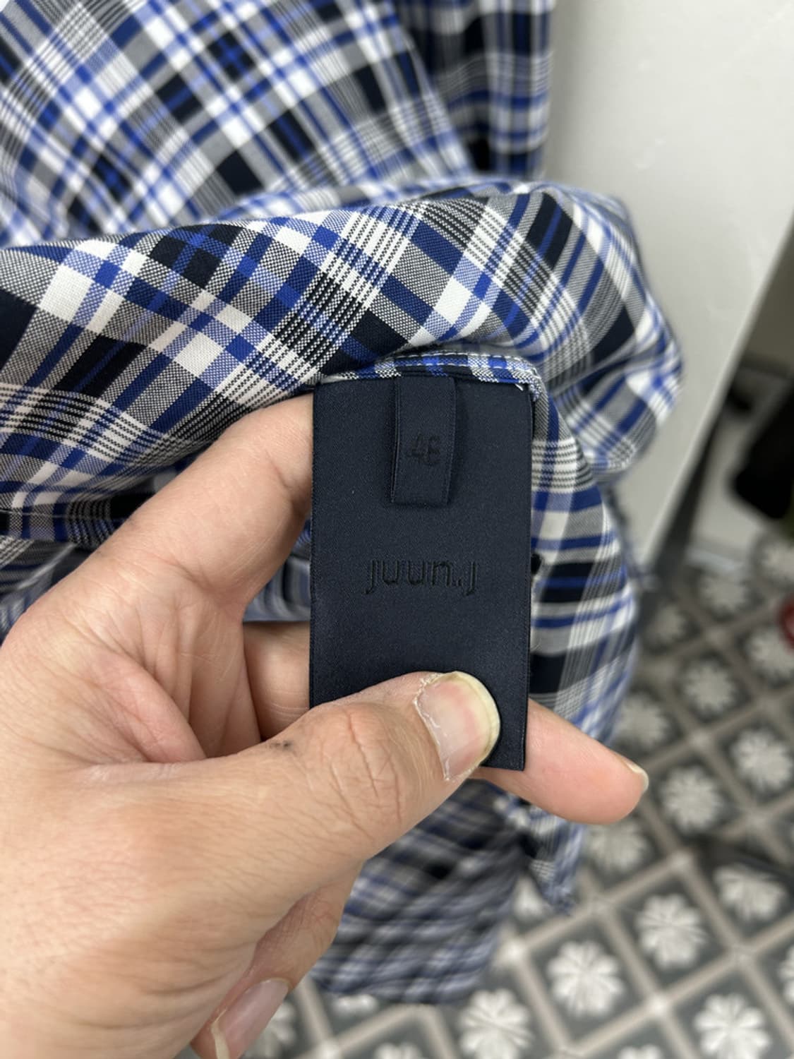 16380 - 준지 더블 레이어드 체크 셔츠 상품이미지5