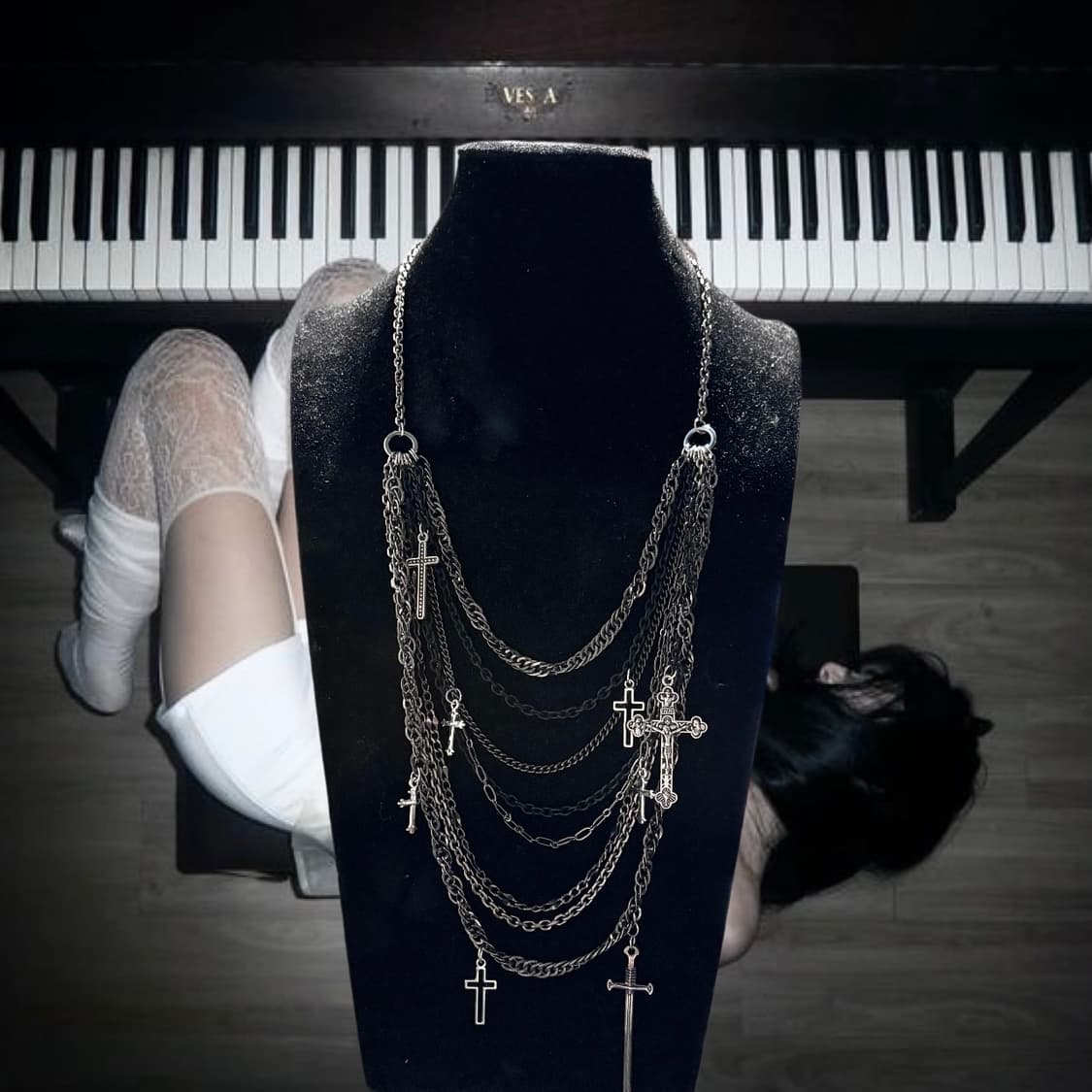 Vkei layered necklace02 상품이미지1