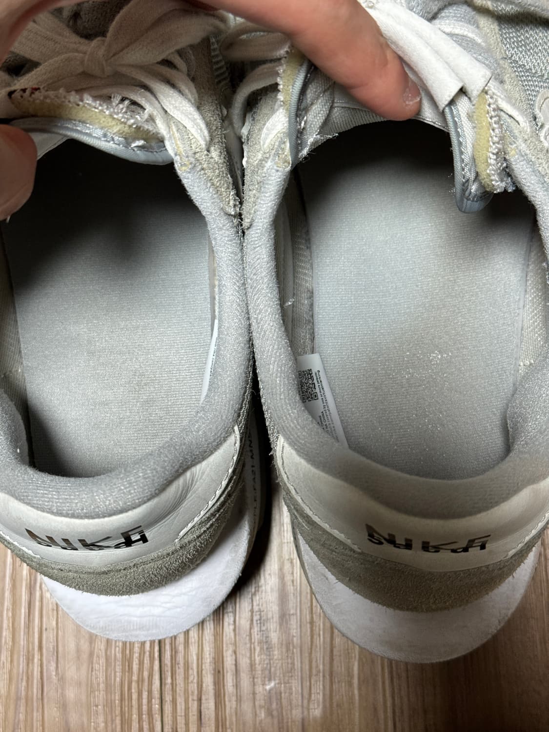 나이키 사카이 프라그먼트 LD와플 라이트 스모크 그레이 상품이미지4