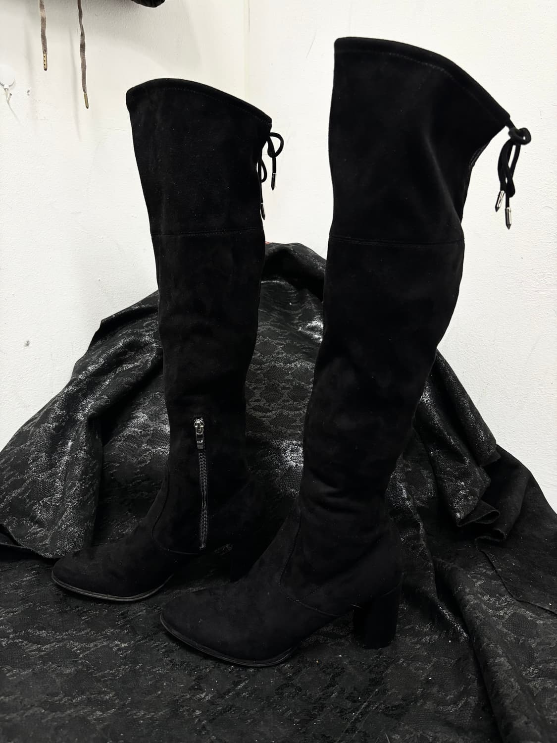 “Vintage” Y2K Mood Black Long Boots 상품이미지1