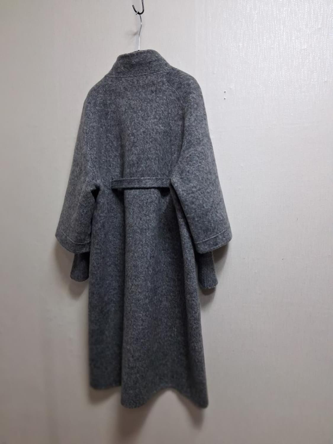 100%두터운 양모 롱코트 케이프분위기 새상품 6677 상품이미지2