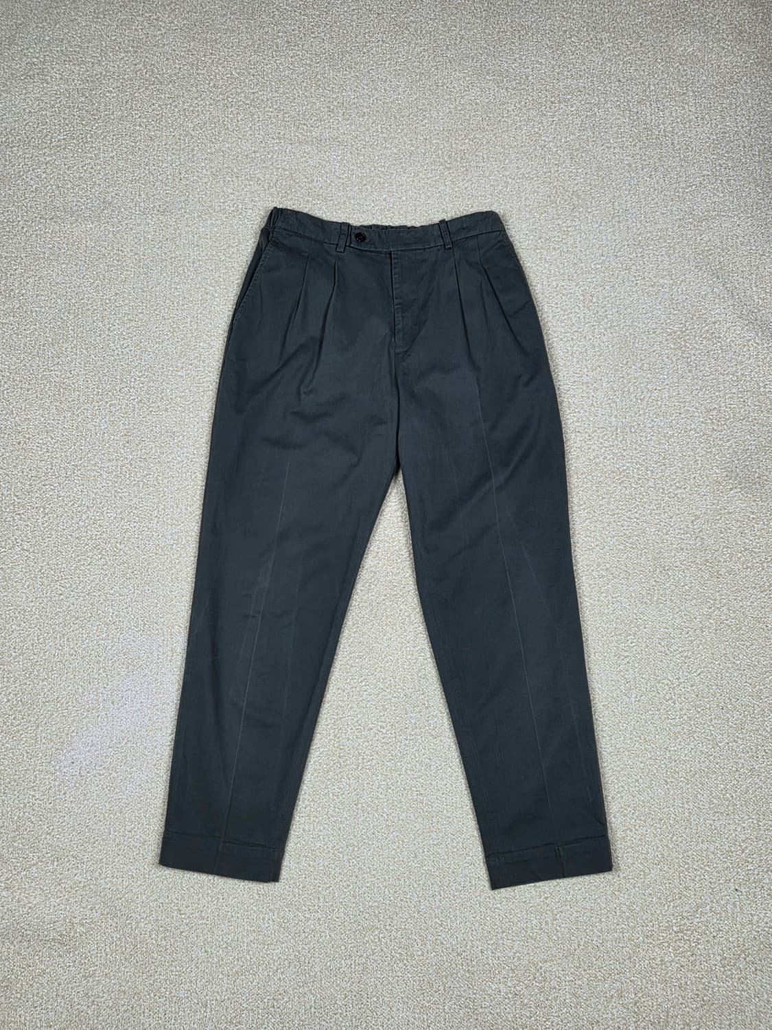 [알레그리] 코튼 스판 뒷밴딩 턱 팬츠 | 00257 상품이미지1