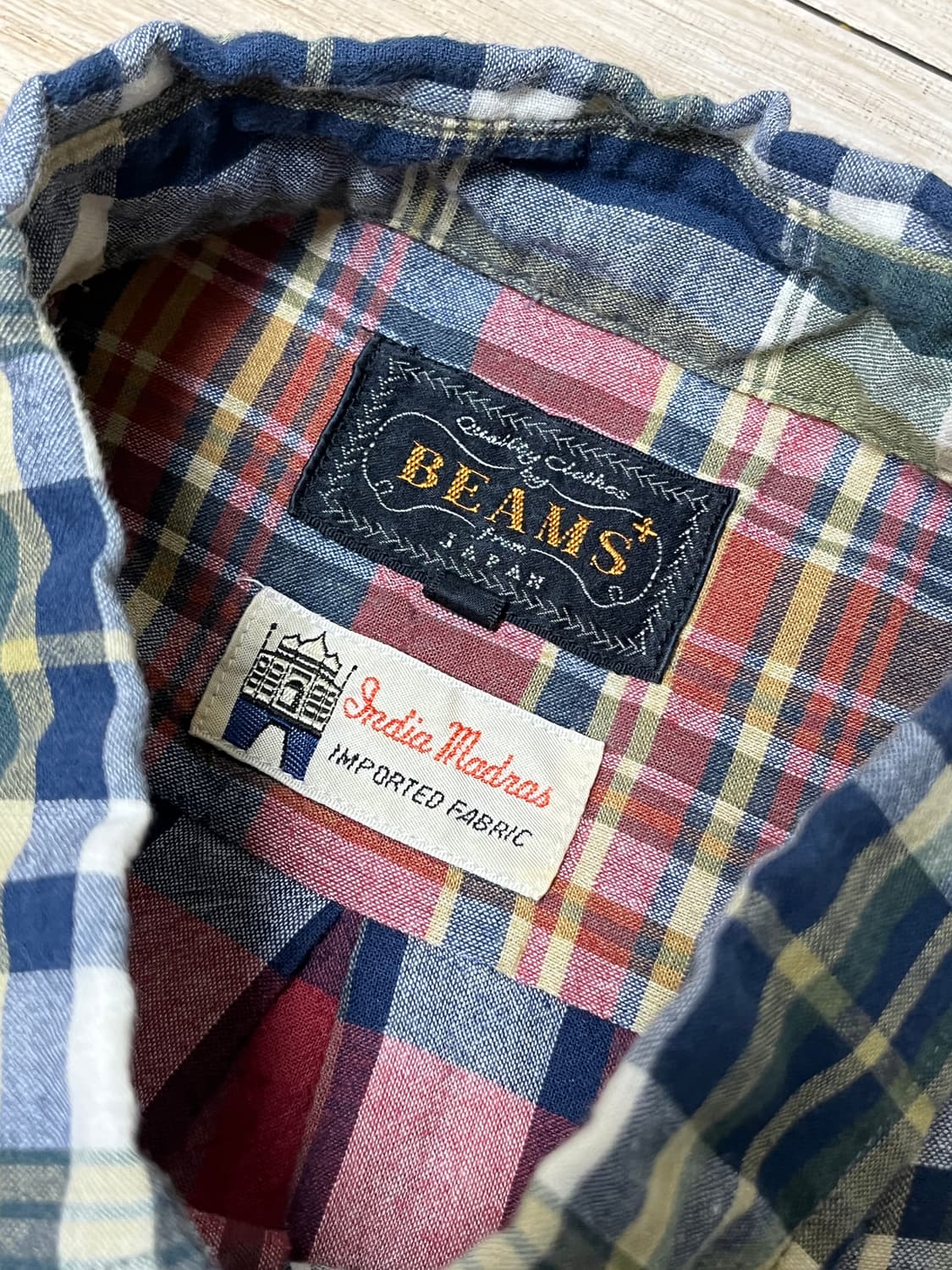 BEAMS+ 멀티컬러 체크 셔츠 L 상품이미지3