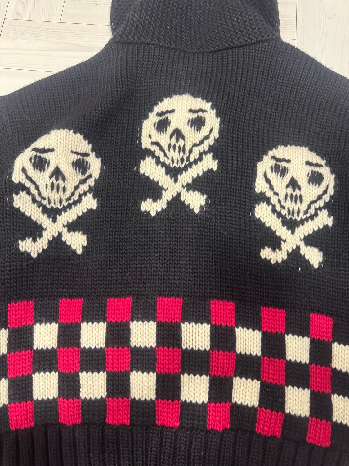 [M] 앤더슨벨 코위찬 블랙 니트 집업 판매 상품이미지2