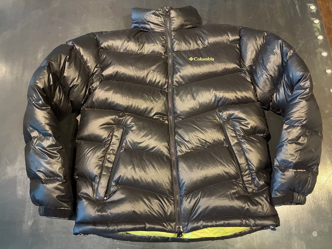 L) 컬럼비아 구스다운 패딩 블랙 상품이미지4