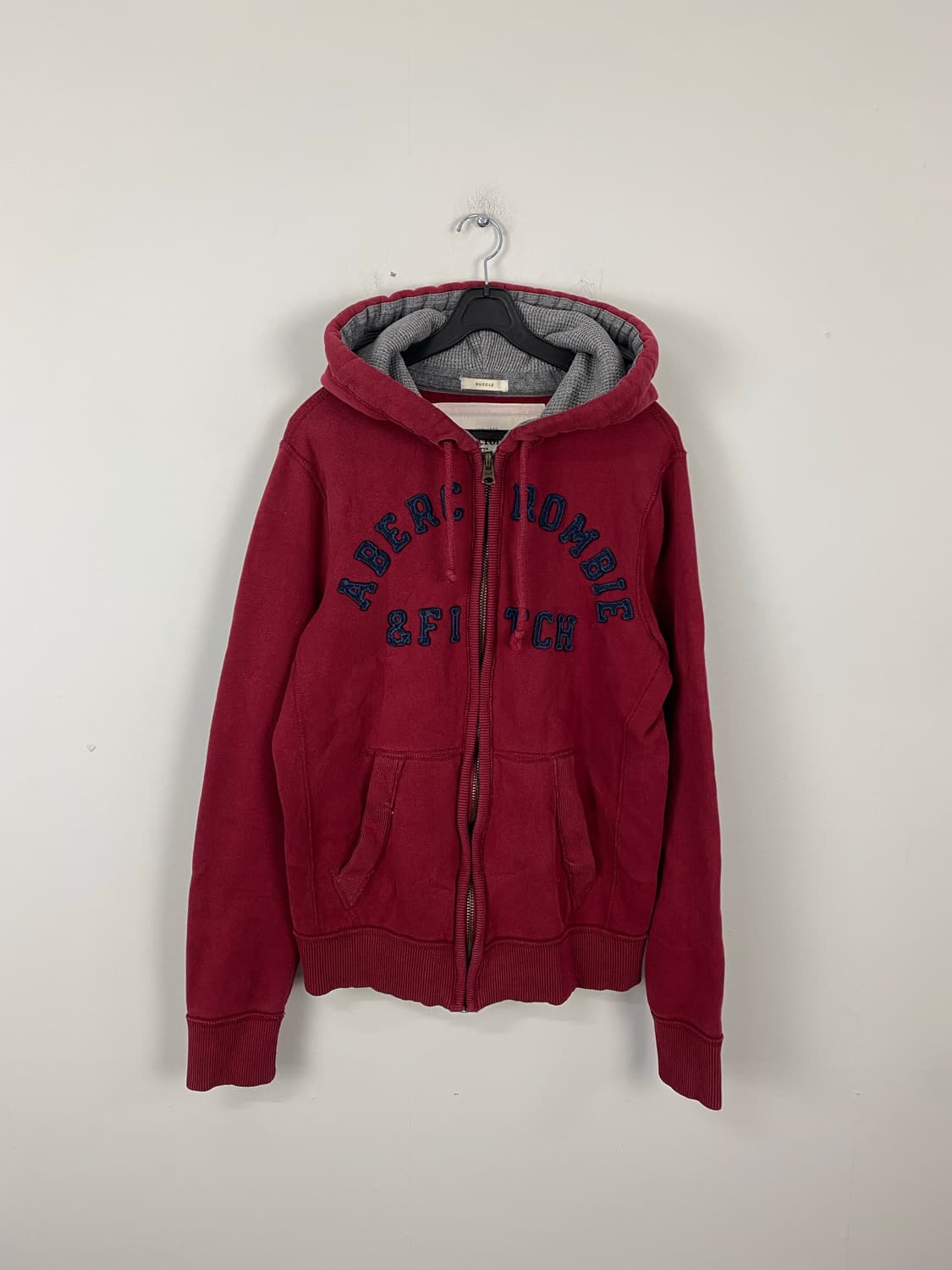 아베크롬비 레드 후드집업 M <458> 상품이미지1