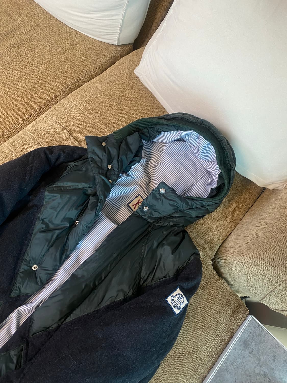 몽클레어 톰브라운 콜라보 감마블루 헤비퀄팅 롱패딩 상품이미지4