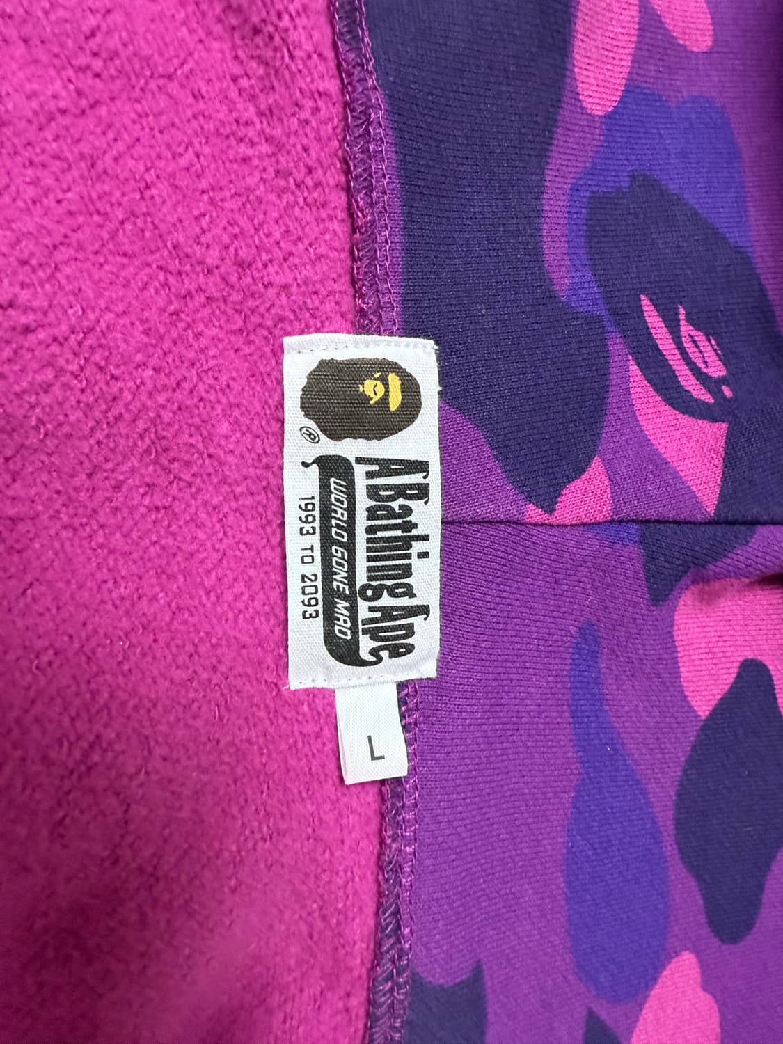 베이프 샤크후드 카모 퍼플 상품이미지3