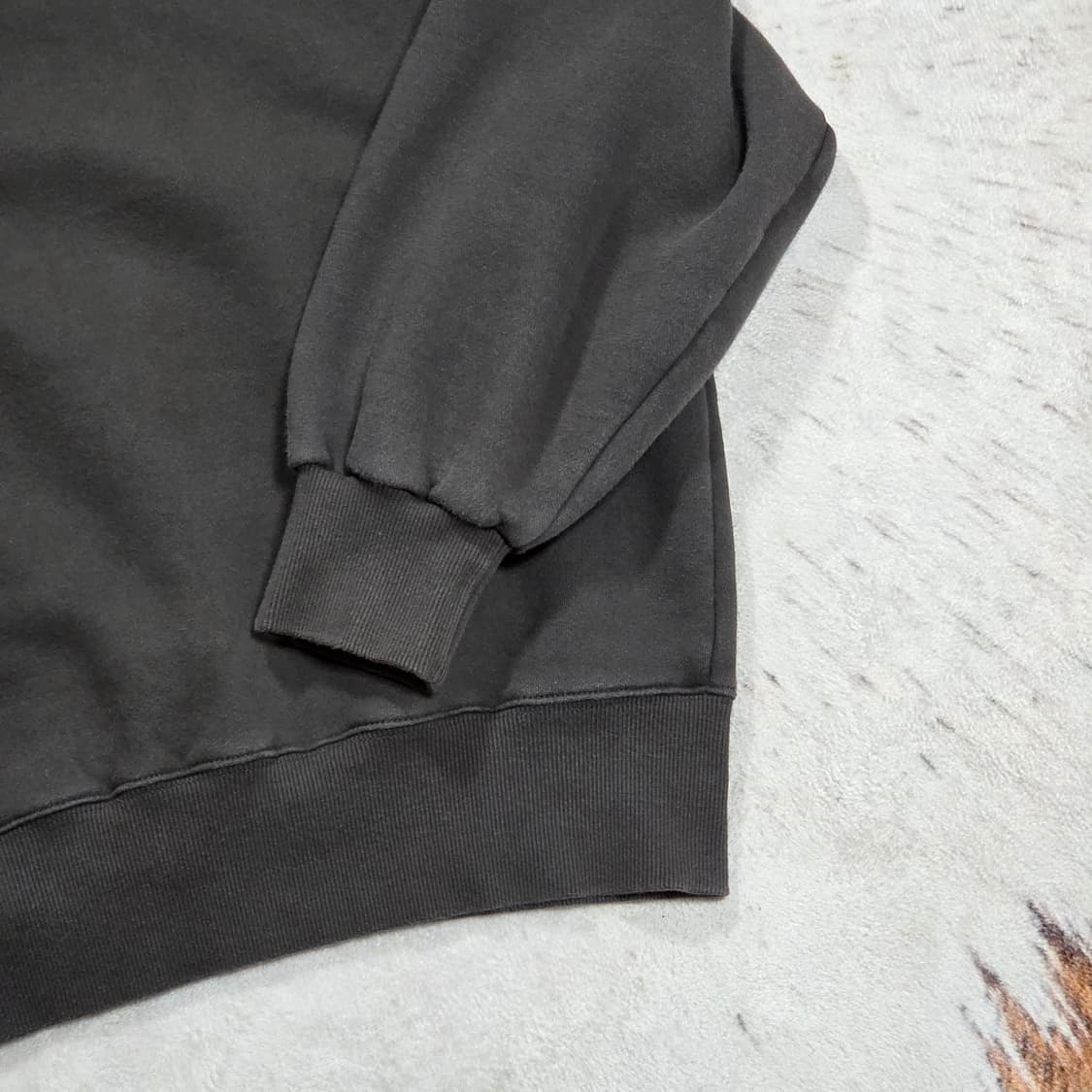 차콜 블루 스타 별 로고 약기모 후드티 상품이미지6