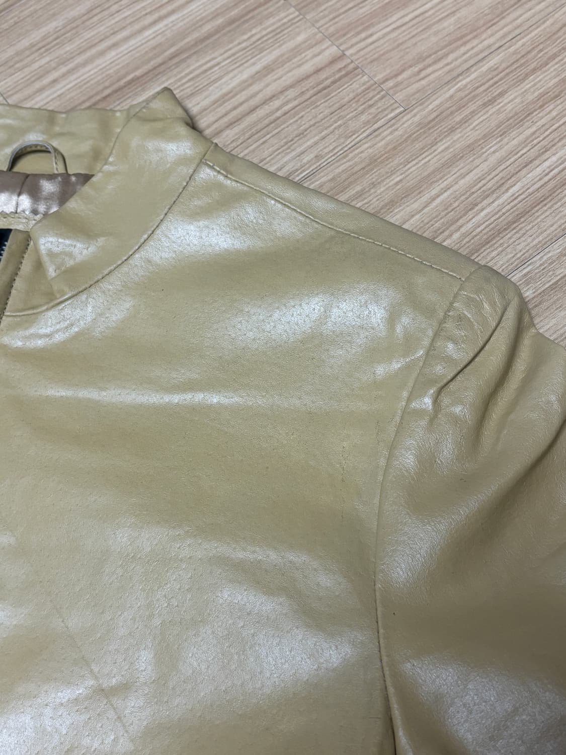 L.s.t 재패니즈 베이지 돈피 레더자켓 상품이미지6