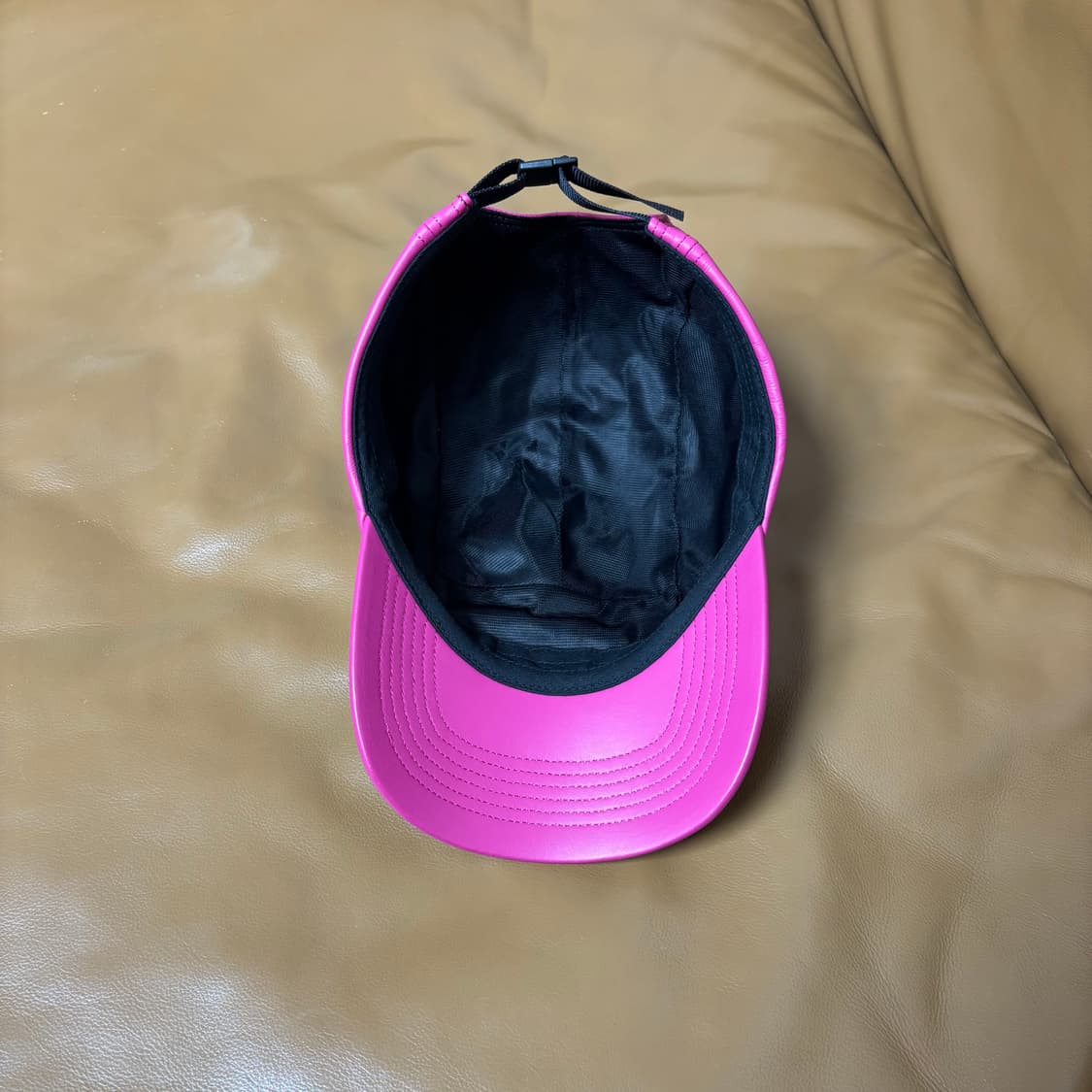 Supreme 슈프림 고어텍스 레더 핑크 캠프캡 모자 Gore-Tex 상품이미지6
