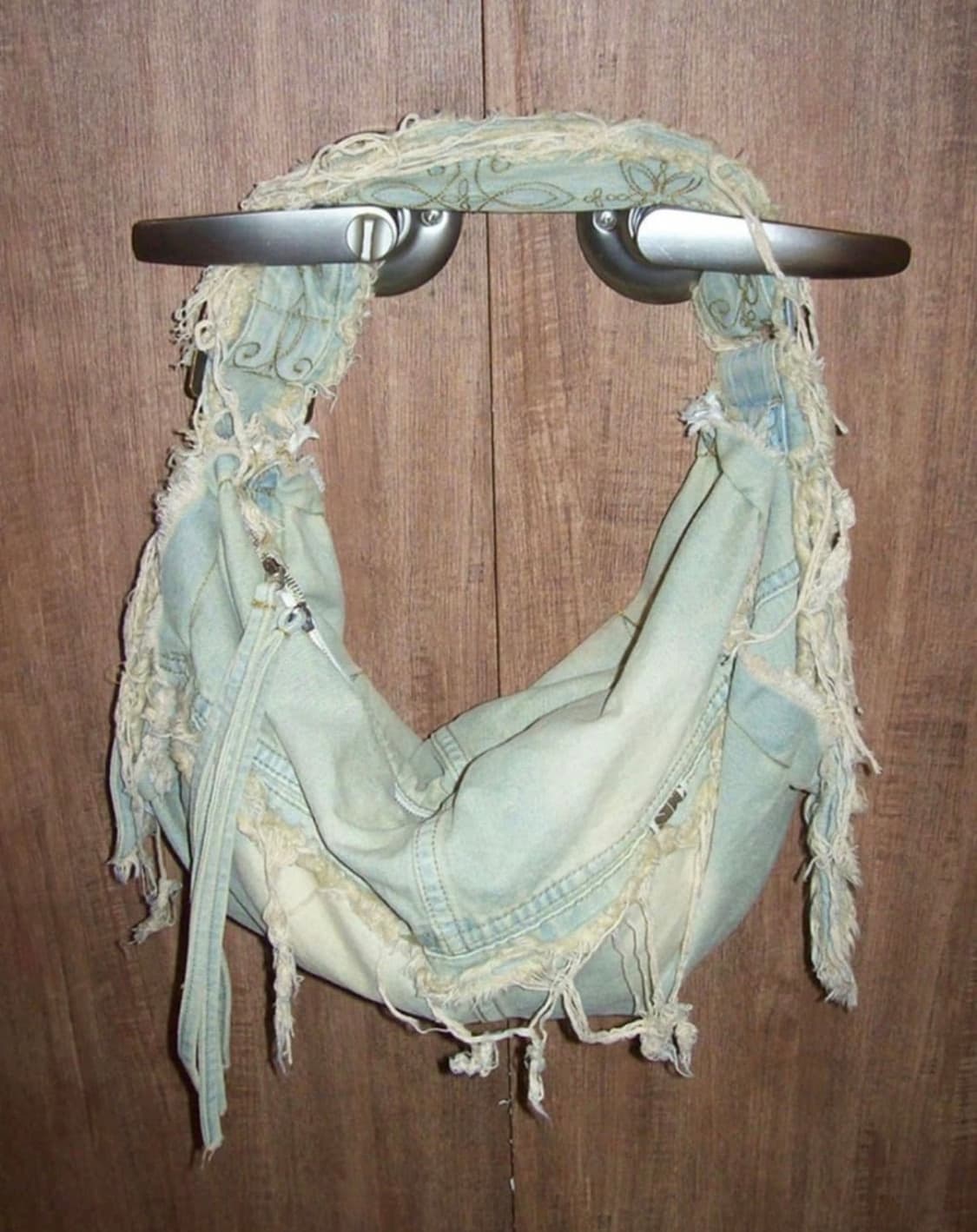 스컬프터 디스트로이드 데님 더플백 라이트그레이 상품이미지1