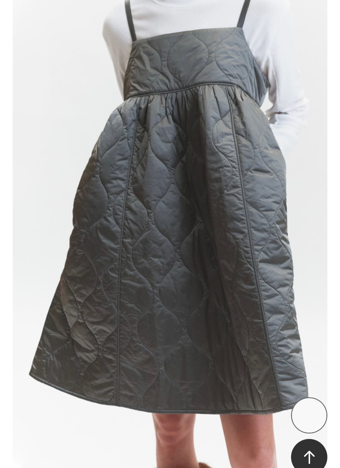 쓰리투에이티 퀼티드 미니 드레스 quilted mini dress 그레이 상품이미지7
