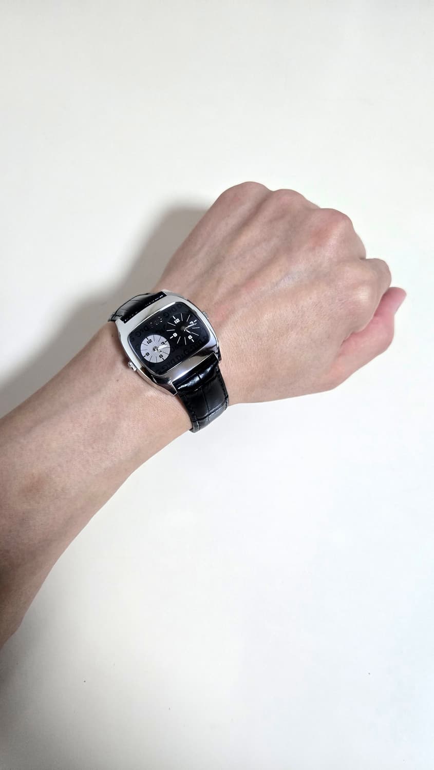 D&G 돌체앤가바나 듀얼 타임 손목시계, 메탈&가죽밴드 상품이미지9