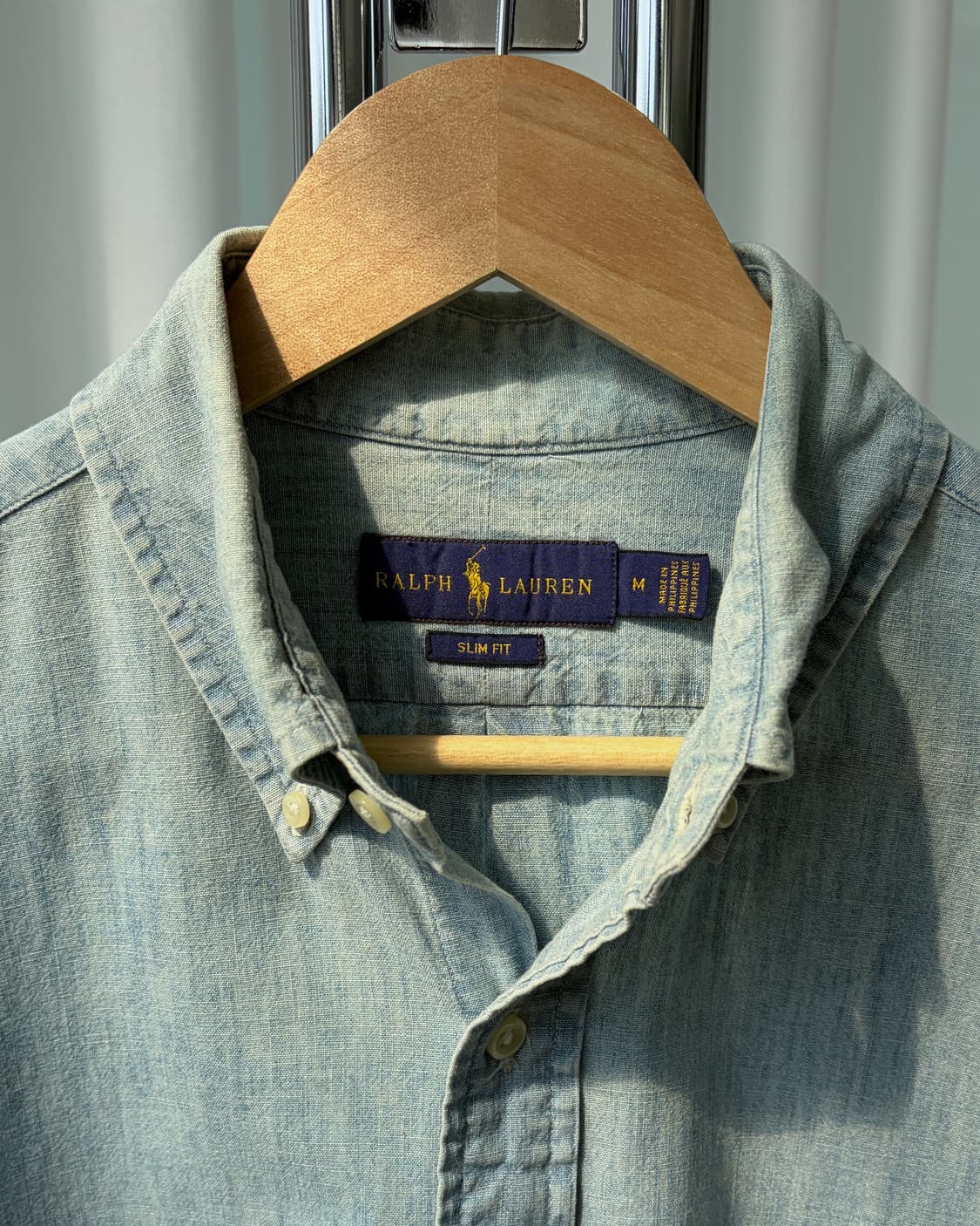 [M]폴로 랄프로렌 샴브레이 데님 셔츠 상품이미지6