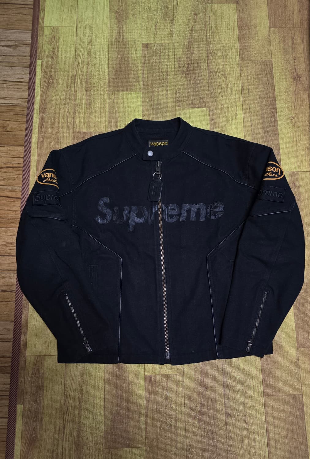 슈프림 x 밴슨 레더스 코듀라 코튼 자켓 블랙 - 25SS 상품이미지1