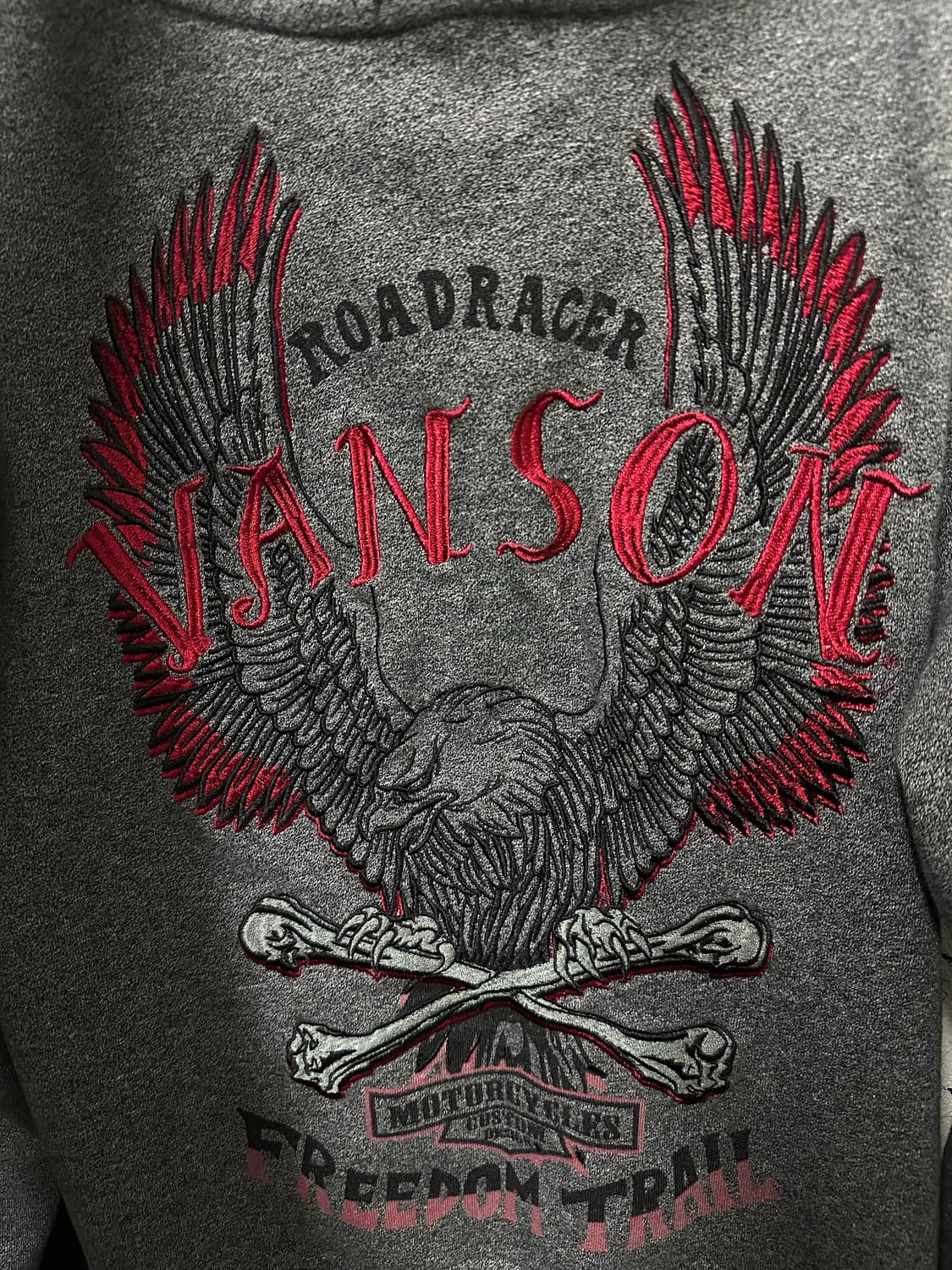 Vanson Eagle Hooded Zip-Up 상품이미지3