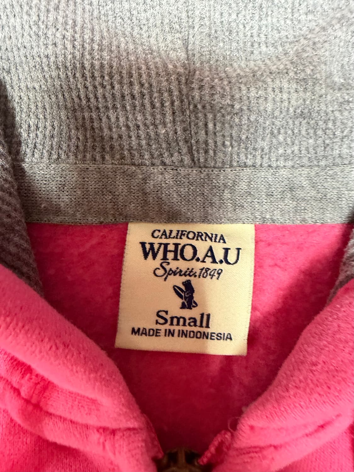 후아유 핑크 후드집업 s 상품이미지3