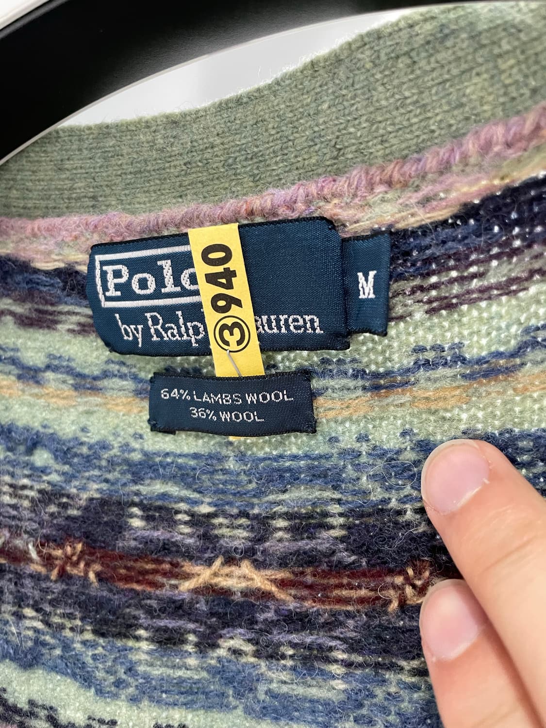 폴로 랄프로렌 페어아일 울 니트 베스트 M 상품이미지2