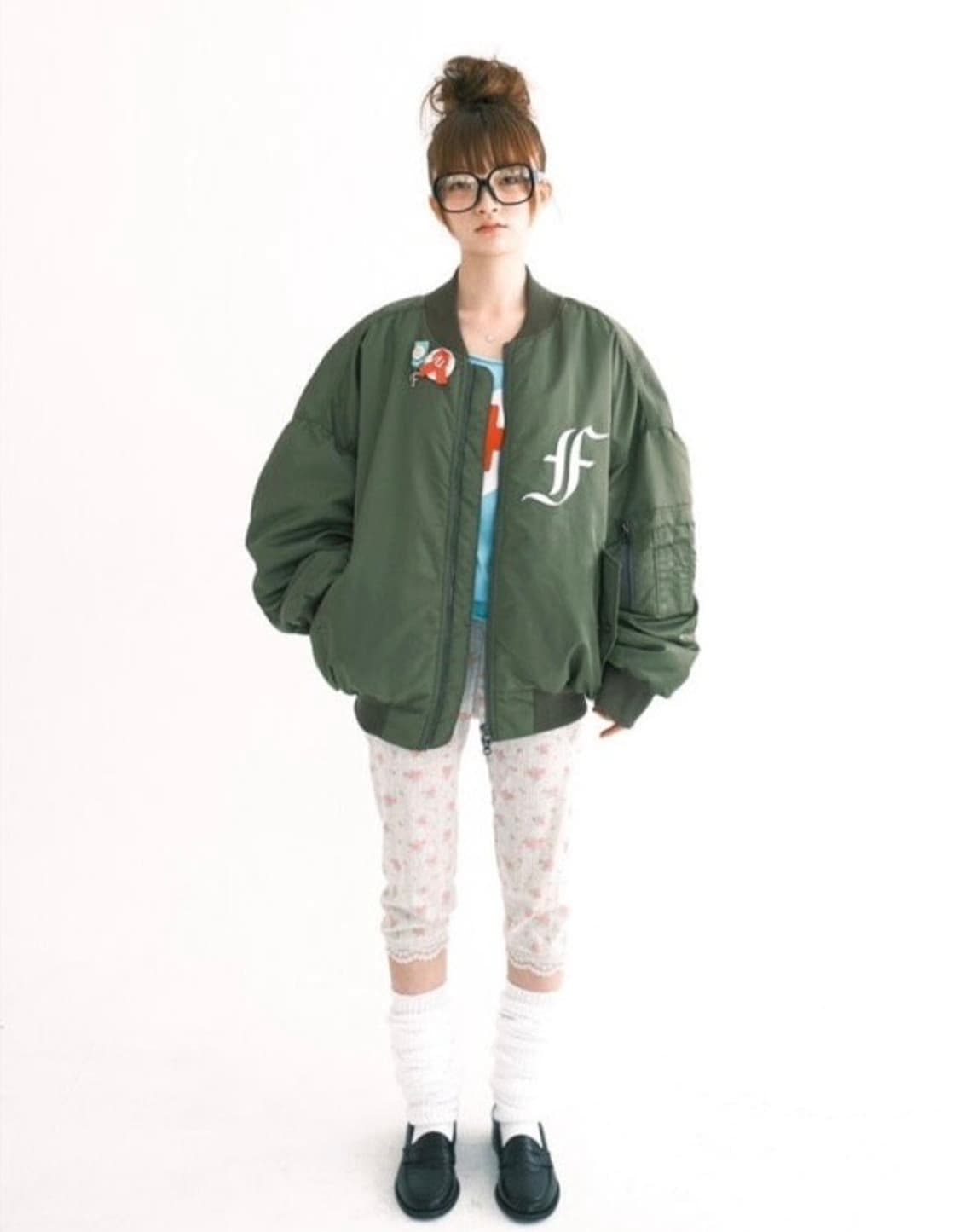 샵페어리 봄버자켓 카키 상품이미지1