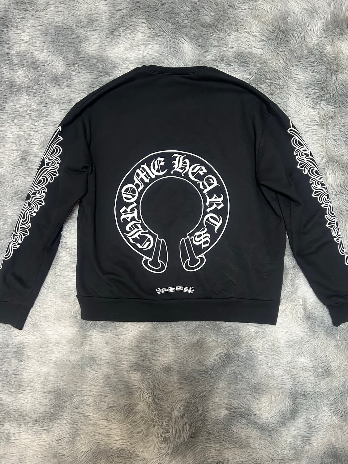 [크림구매] 크롬하츠 홀스슈 로고 맨투맨 블랙 S 상품이미지1