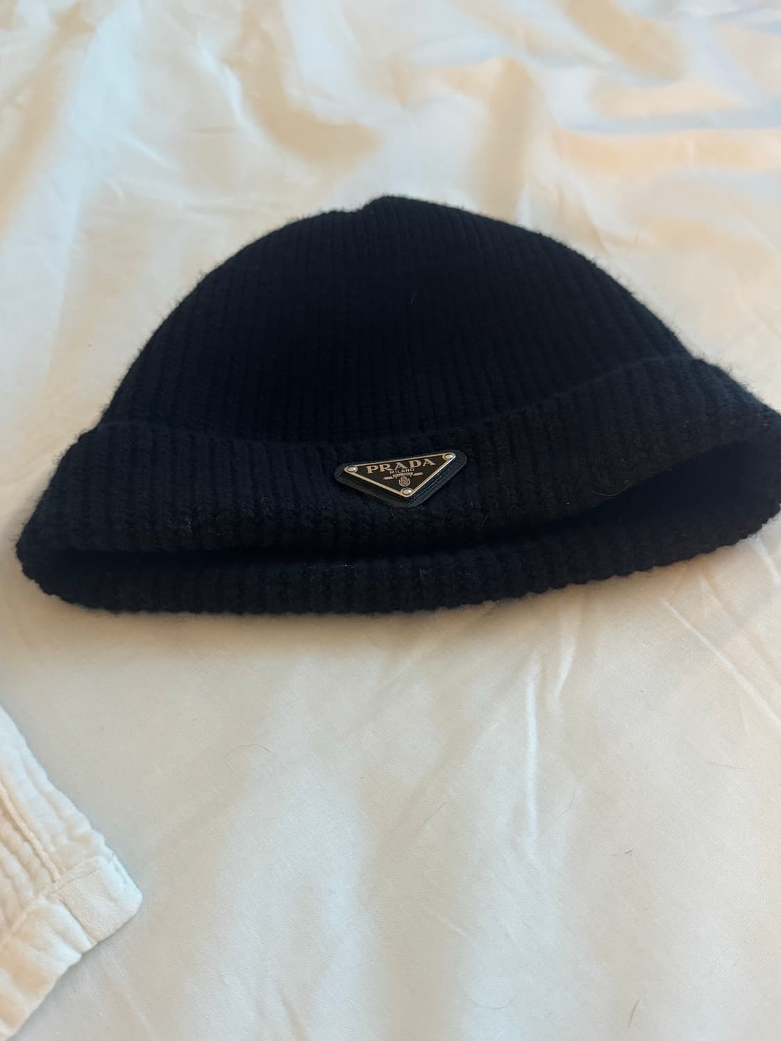 프라다 트라이앵글 울캐시미어 로고 비니 상품이미지3