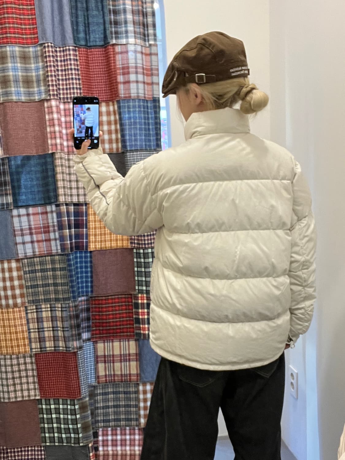 나이키 화이트 실버 푸퍼 패딩 상품이미지5