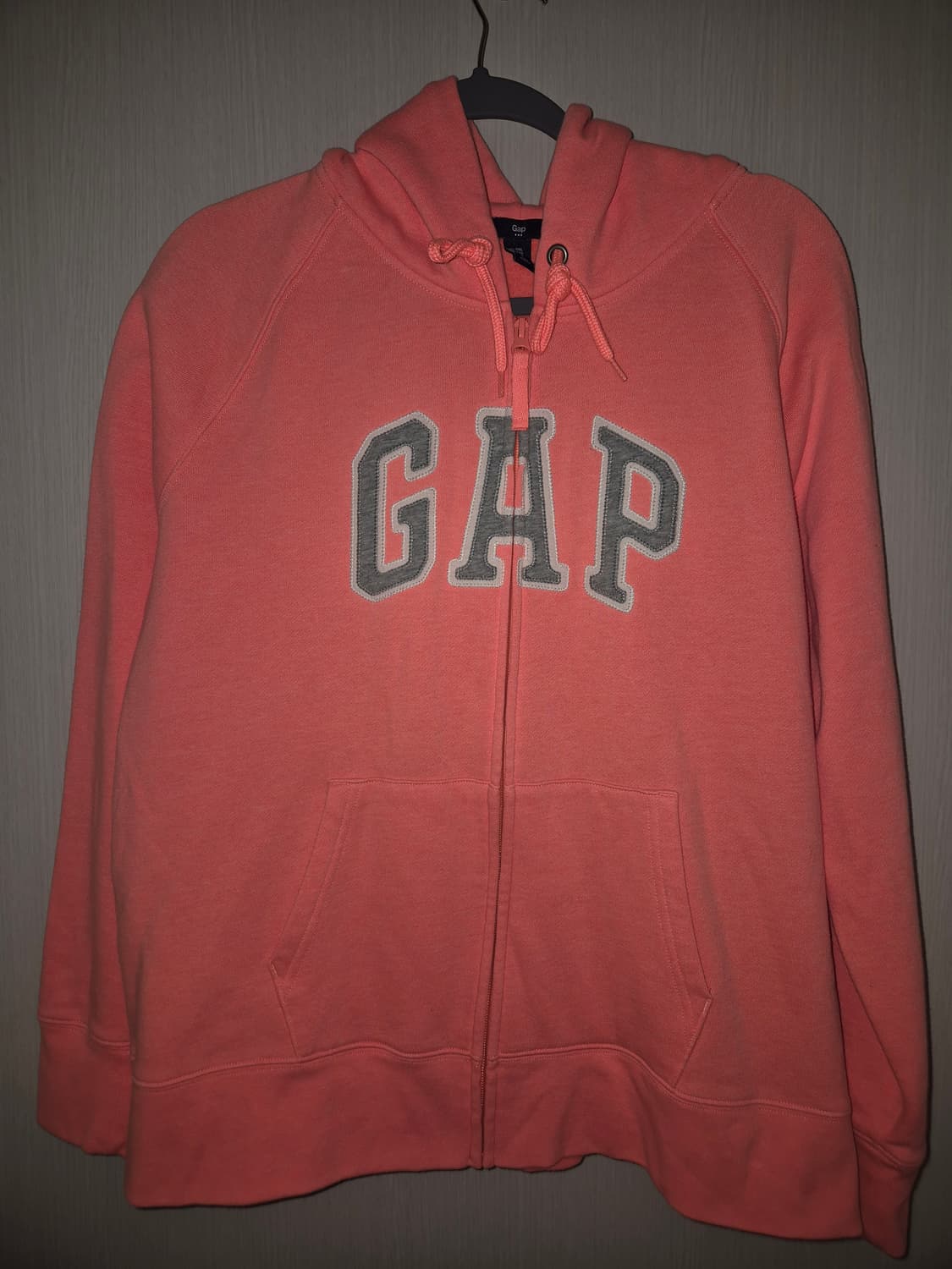 GAP 핑크빛 오렌지 후드집업 XXL 상품이미지4