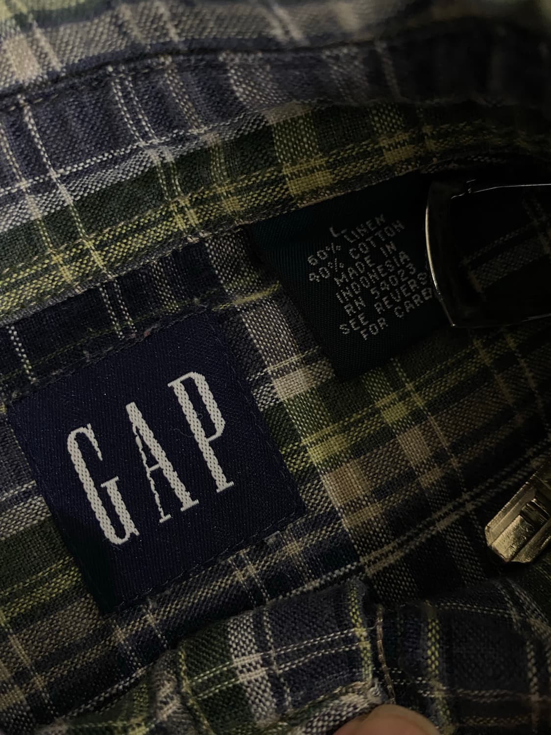 (L) 올드갭 플란넬 반팔 셔츠 상품이미지2