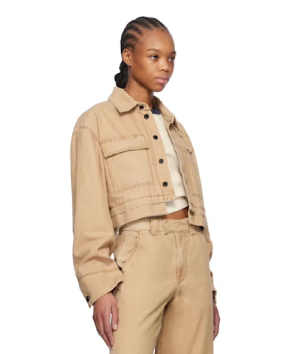 웰던 we11done 베이지 크롭자켓 여성s 상품이미지1