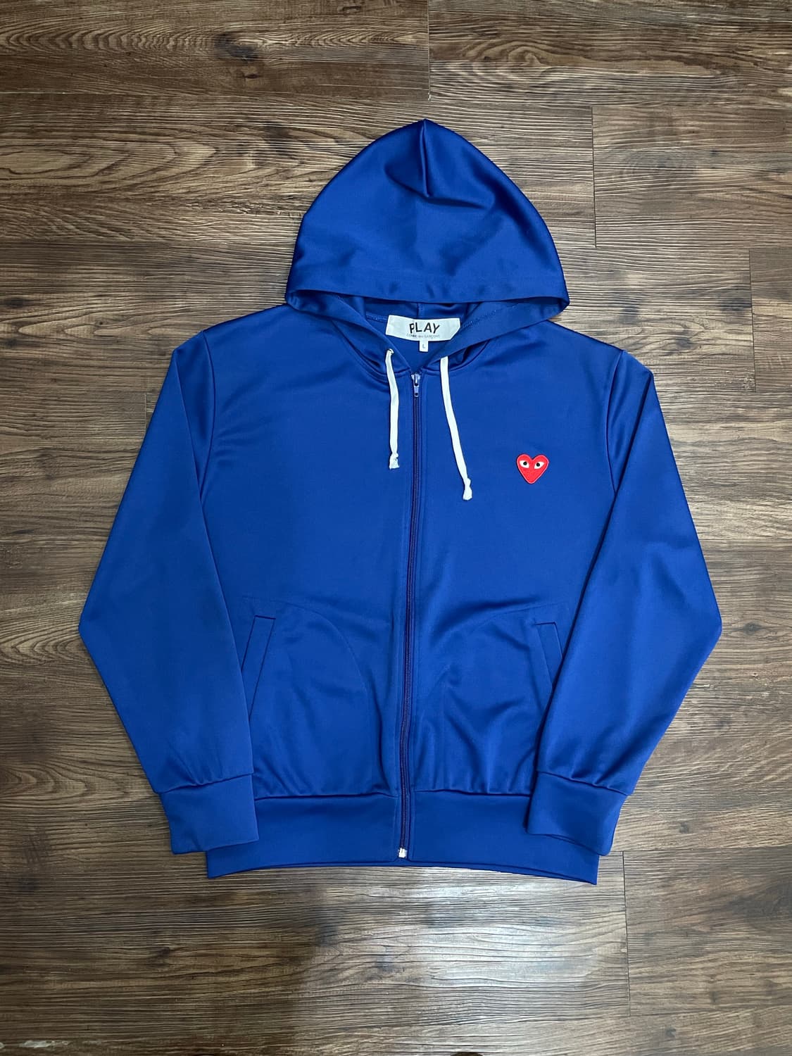 꼼데가르송 레드와펜 블루 후드집업 상품이미지2