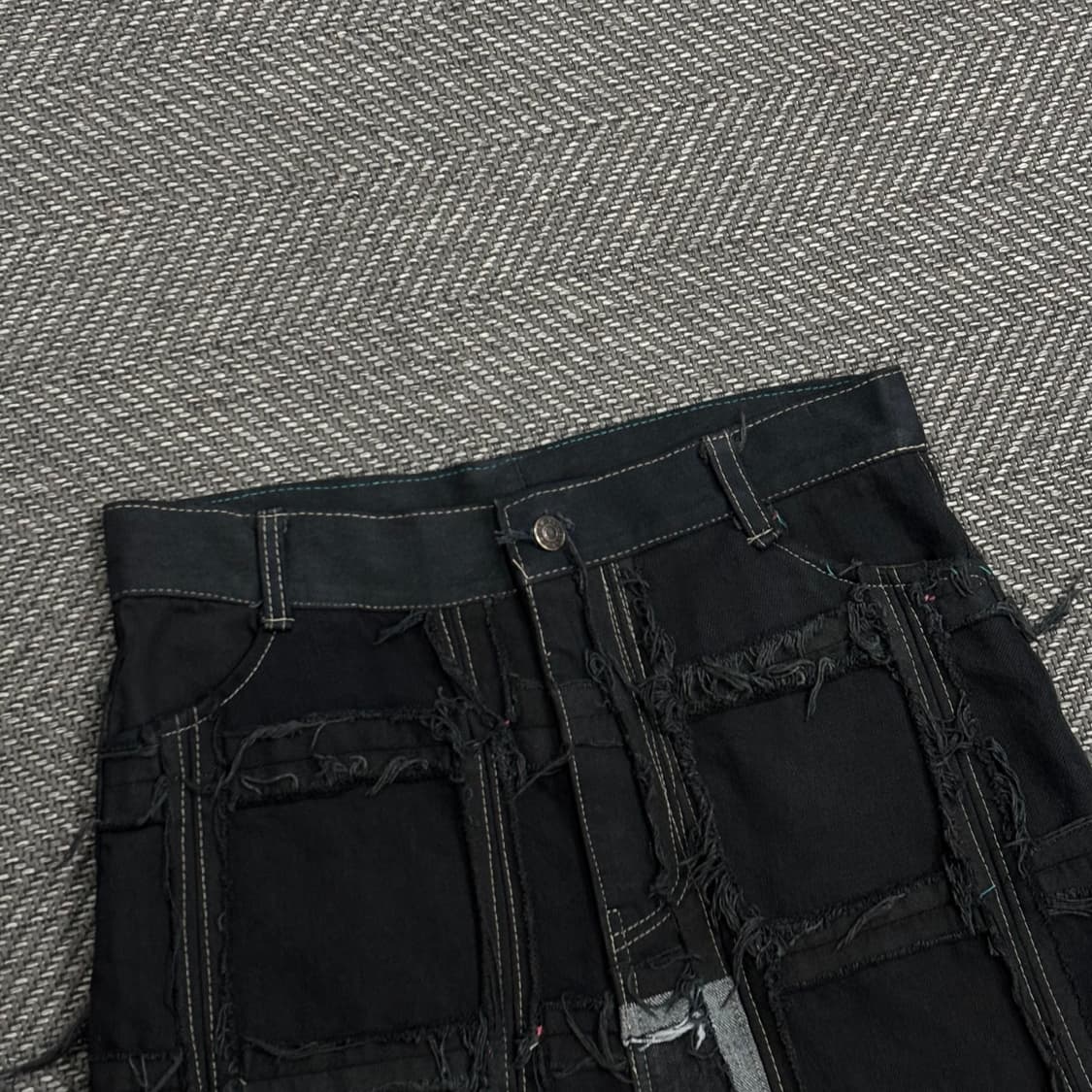 데님커스텀 미니스커트 V0575 상품이미지3