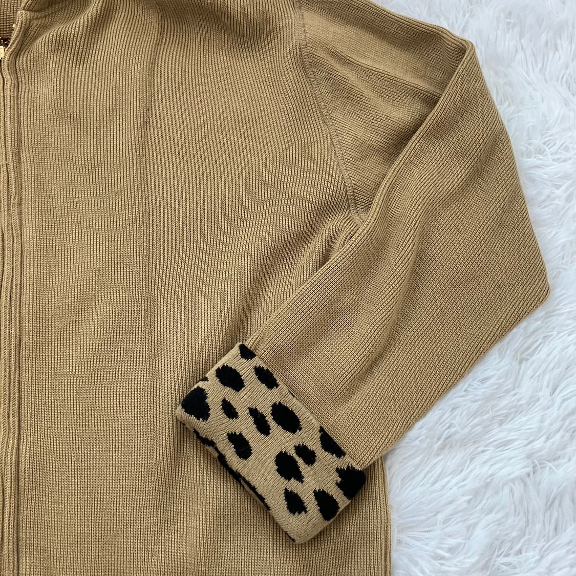 빈티지 머스터드 호피 후드집업 y2k 스트릿 갸루 펑키 일본빈티지651 상품이미지4