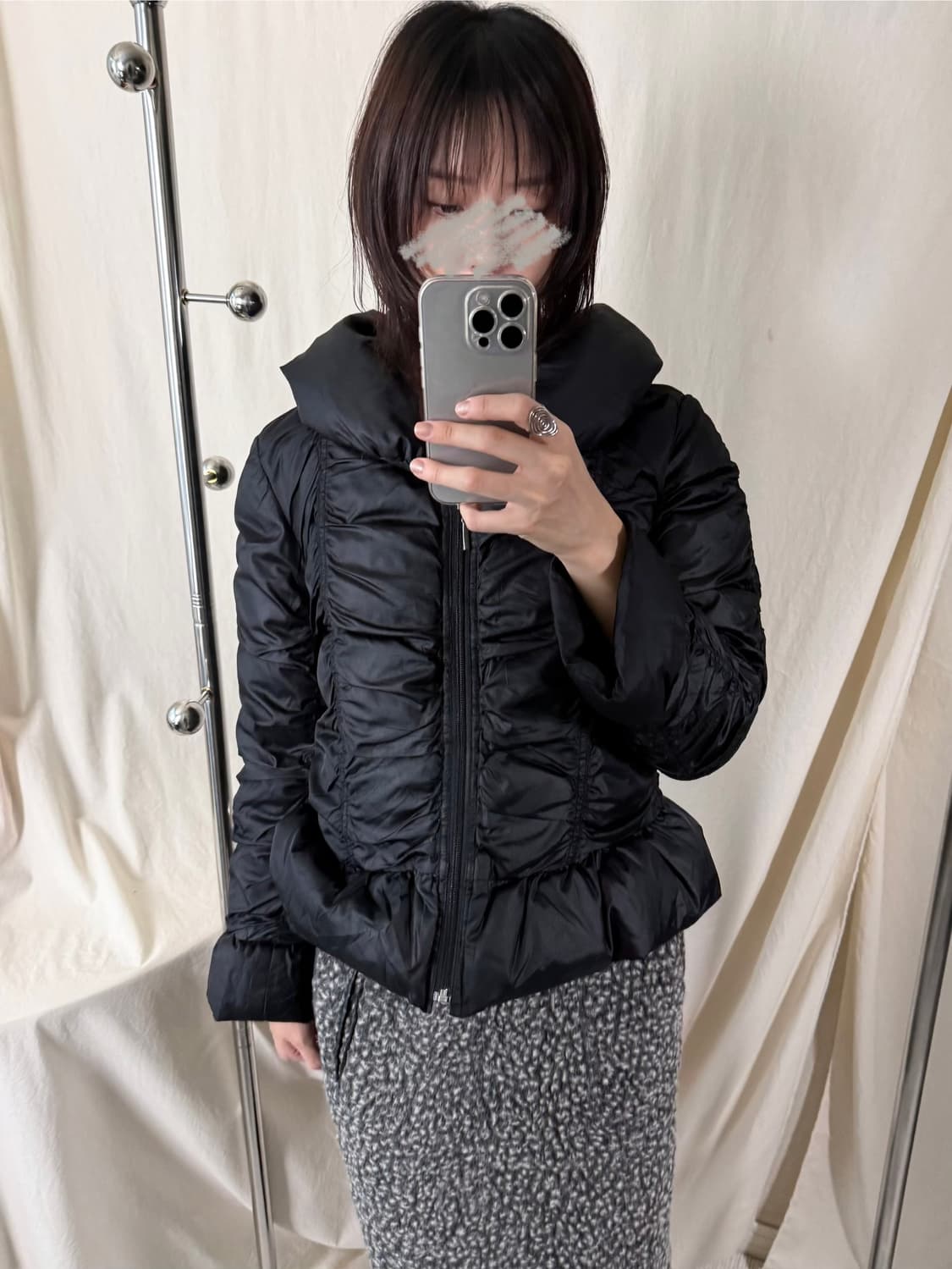 Organove 셔링 퀼팅 자켓 상품이미지1