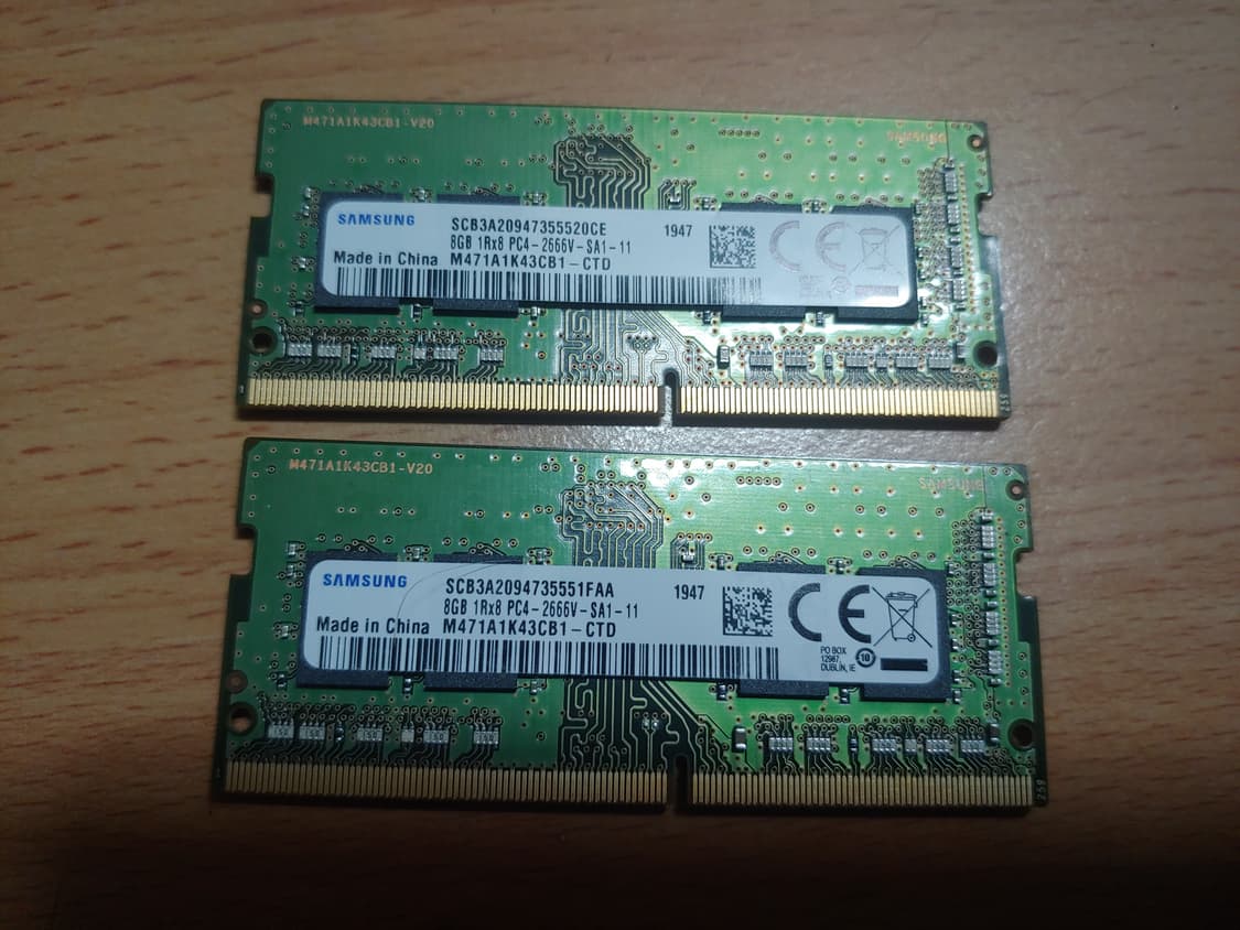 노트북램 ddr4 8기가 2개 상품이미지1