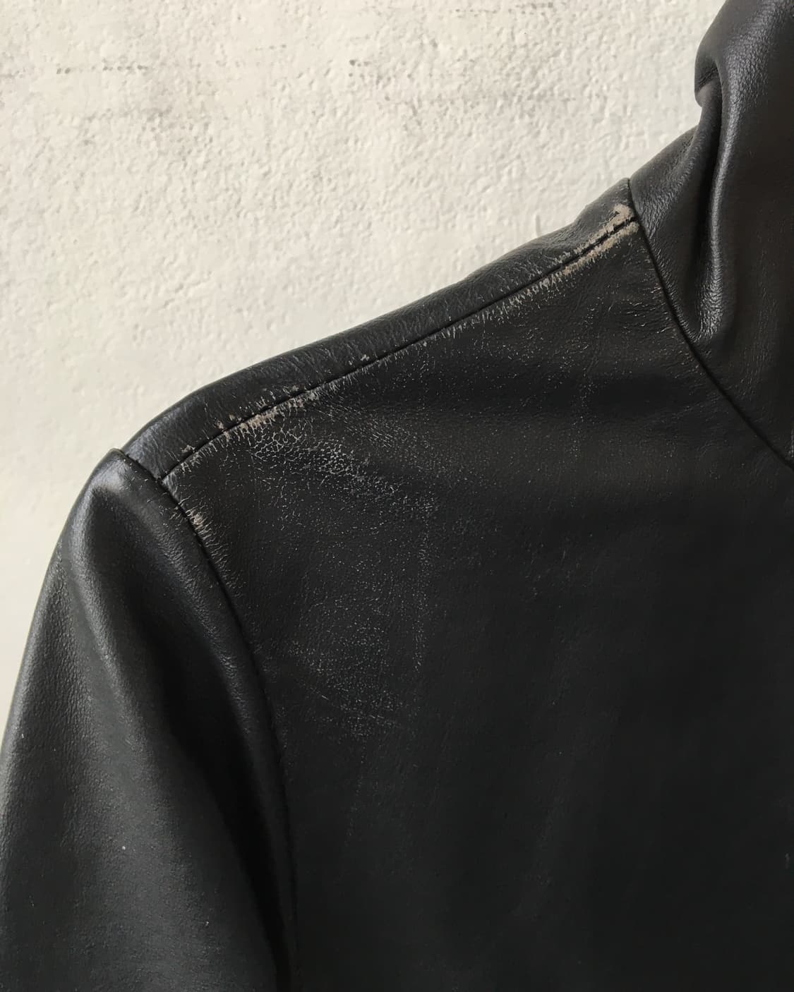 High neck pig leather bomber jacket 상품이미지4