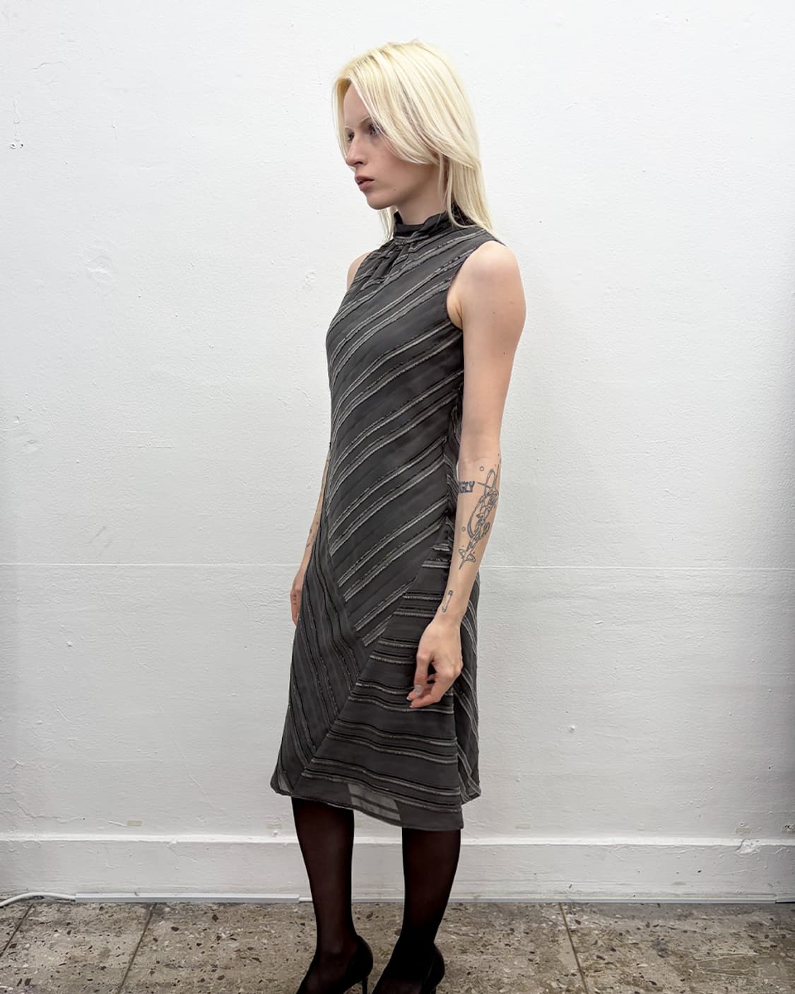 빈티지 스트라이프 드레스 상품이미지3