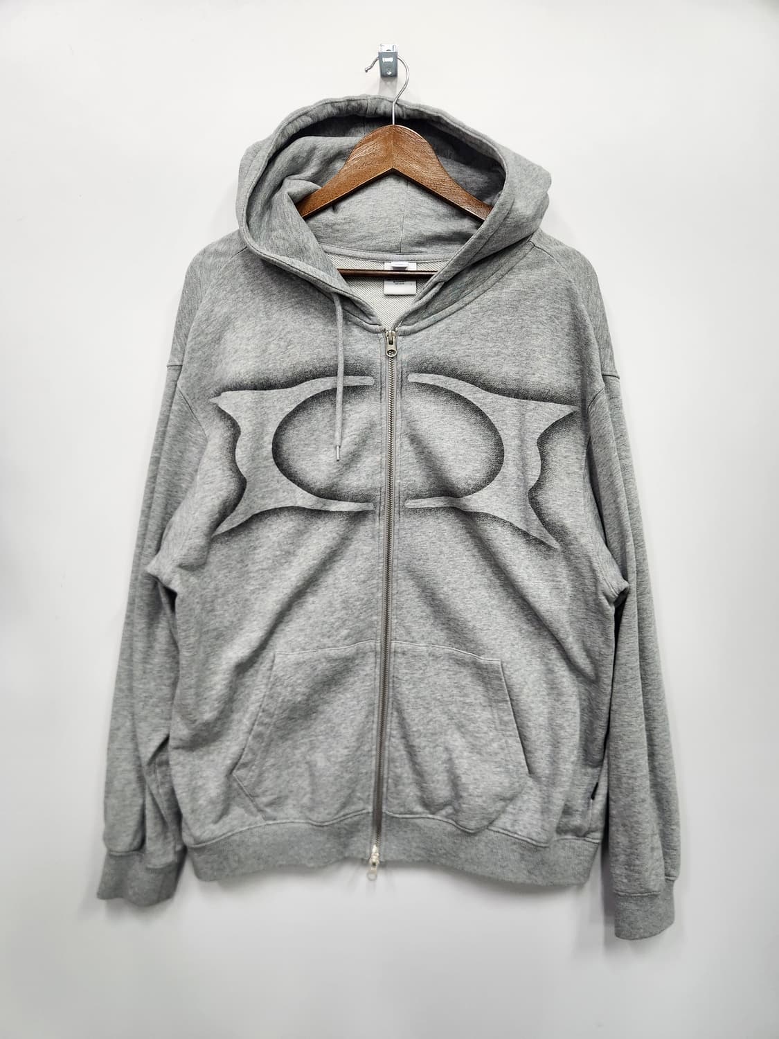 Critic 그레이 로고 후드집업 상품이미지1