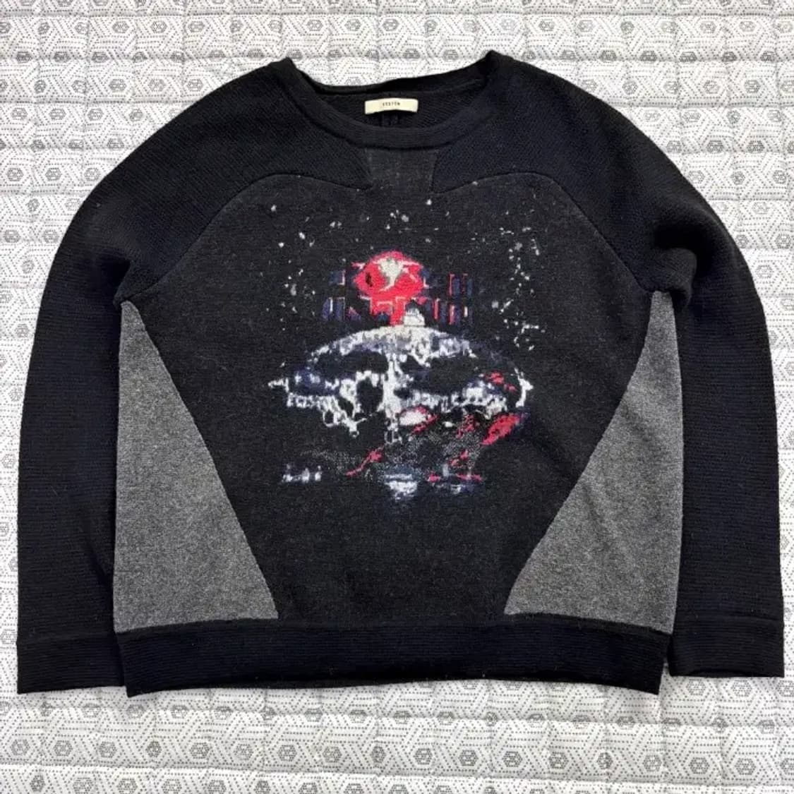 SYSTEM 시스템 블랙/회색 스웨터 90 상품이미지2