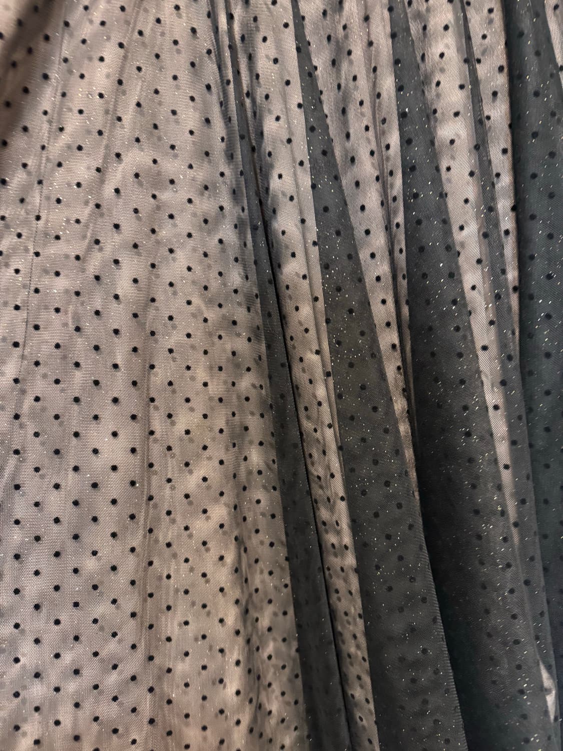 새상품blanchot 블랑쇼 체크 도트 튤 스커트 상품이미지6