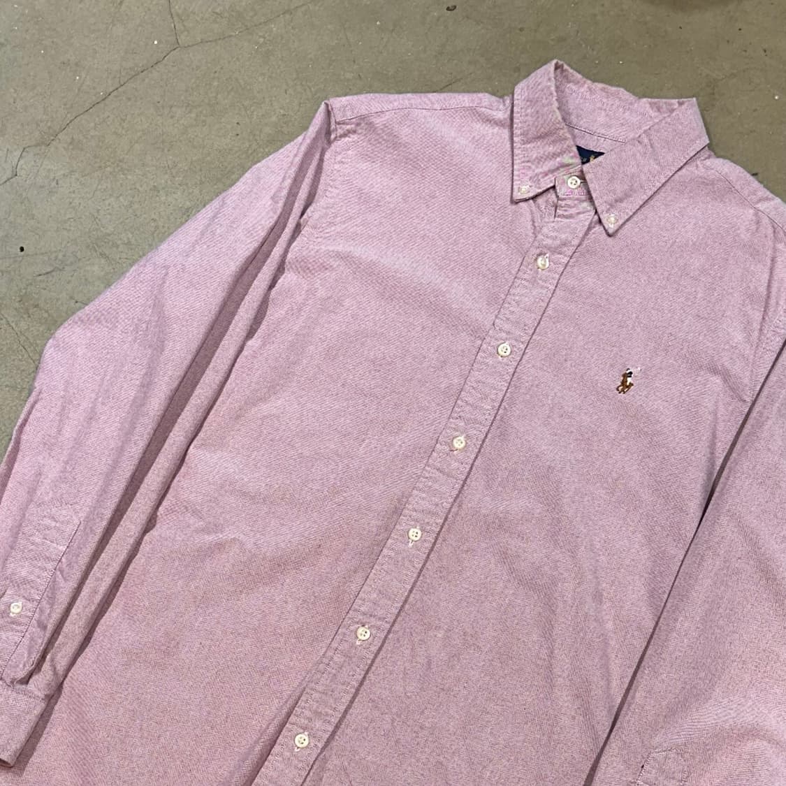 L 폴로랄프로렌 핑크 클래식핏 셔츠 상품이미지1