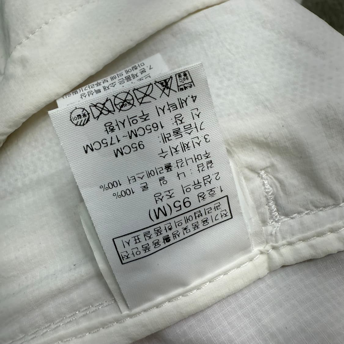 [M] 노스페이스 화이트 바람막이 상품이미지6