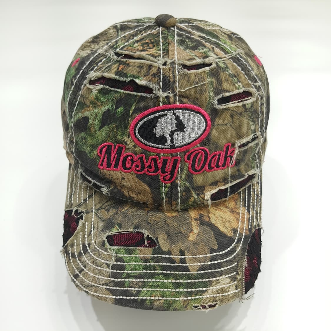 Mossy Oak 카모 디스트레스드 볼캡 P1579 상품이미지3