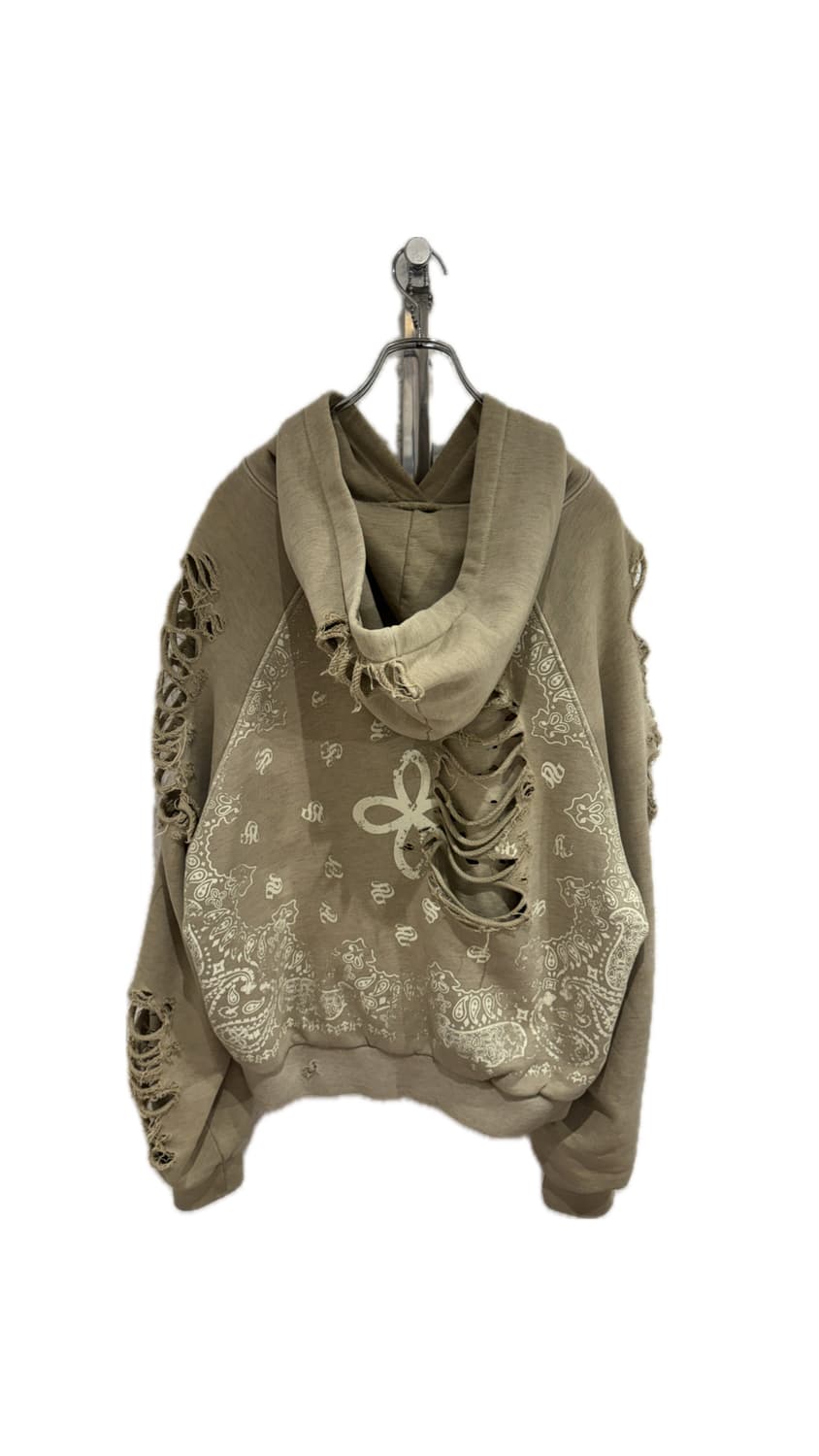 Surgrey paisley destroyed hoodie 상품이미지2