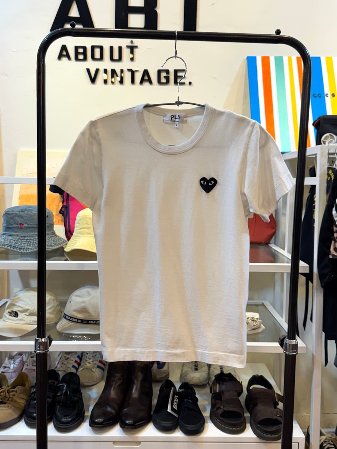 꼼데가르송 블랙와펜 반팔티M 상품이미지1