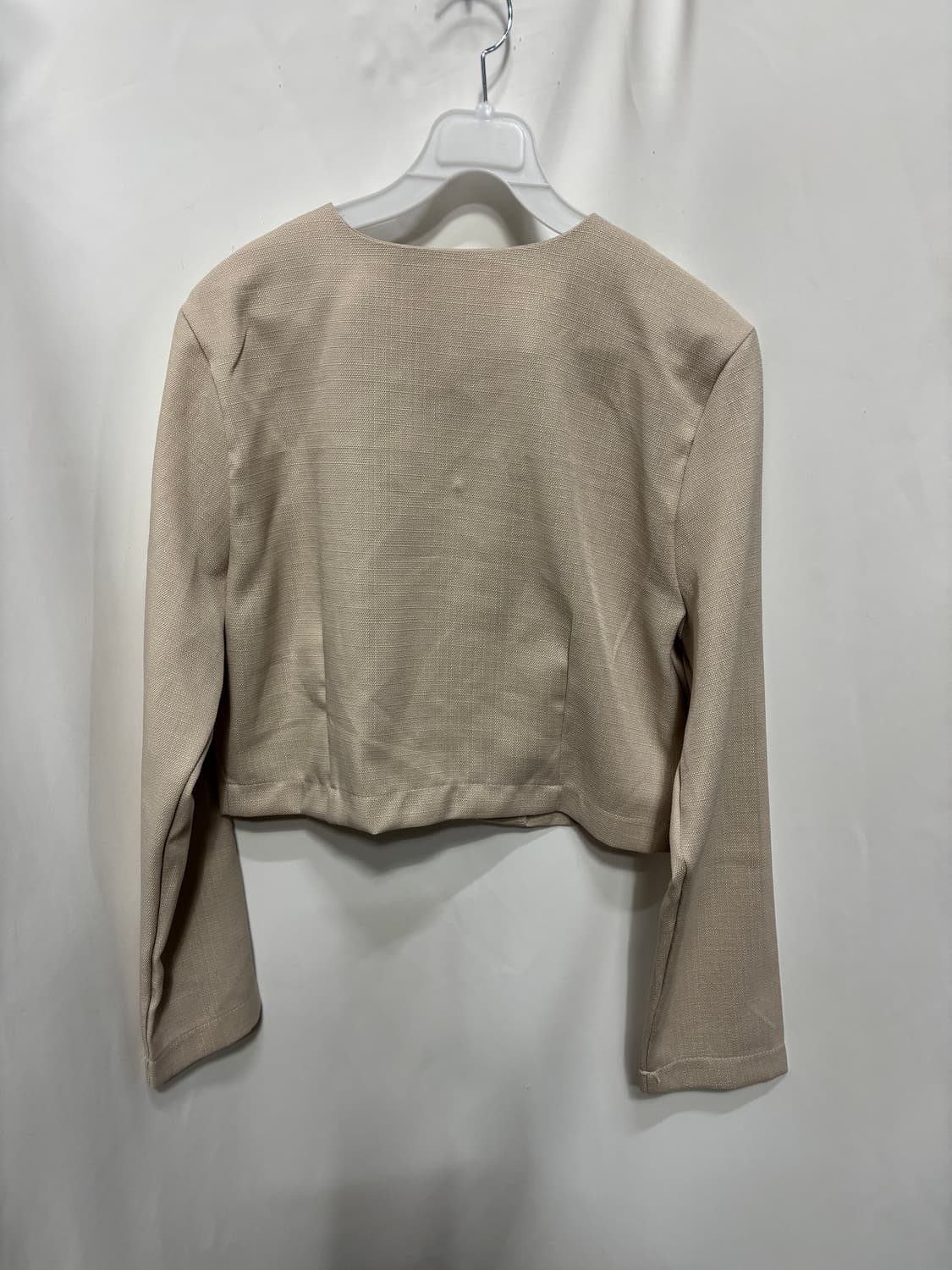 라운드넥 크롭 자켓 캐주얼 세미정장자켓 기본스타일 상품이미지4