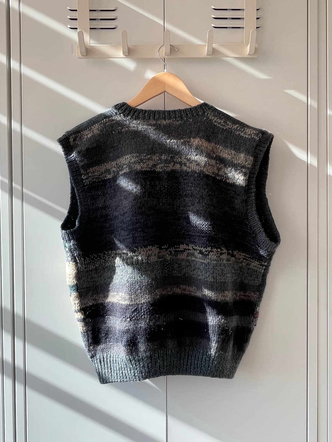 Vintage 핸드메이드 패턴 니트 조끼  상품이미지9